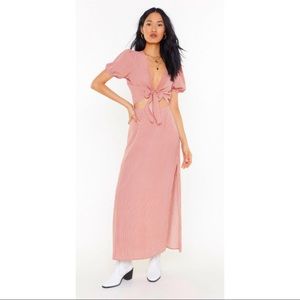 Step Out of Line Striped Top and Skirt Set